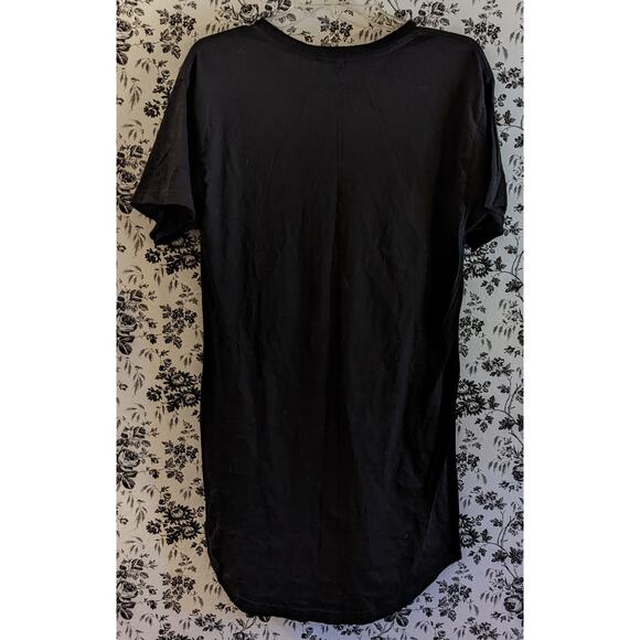 NWOT MXMS Me & My Shadow Band Paris NO. 666 Long Fit T-shirt Mini Dress Unisex M - Picture 4 of 6